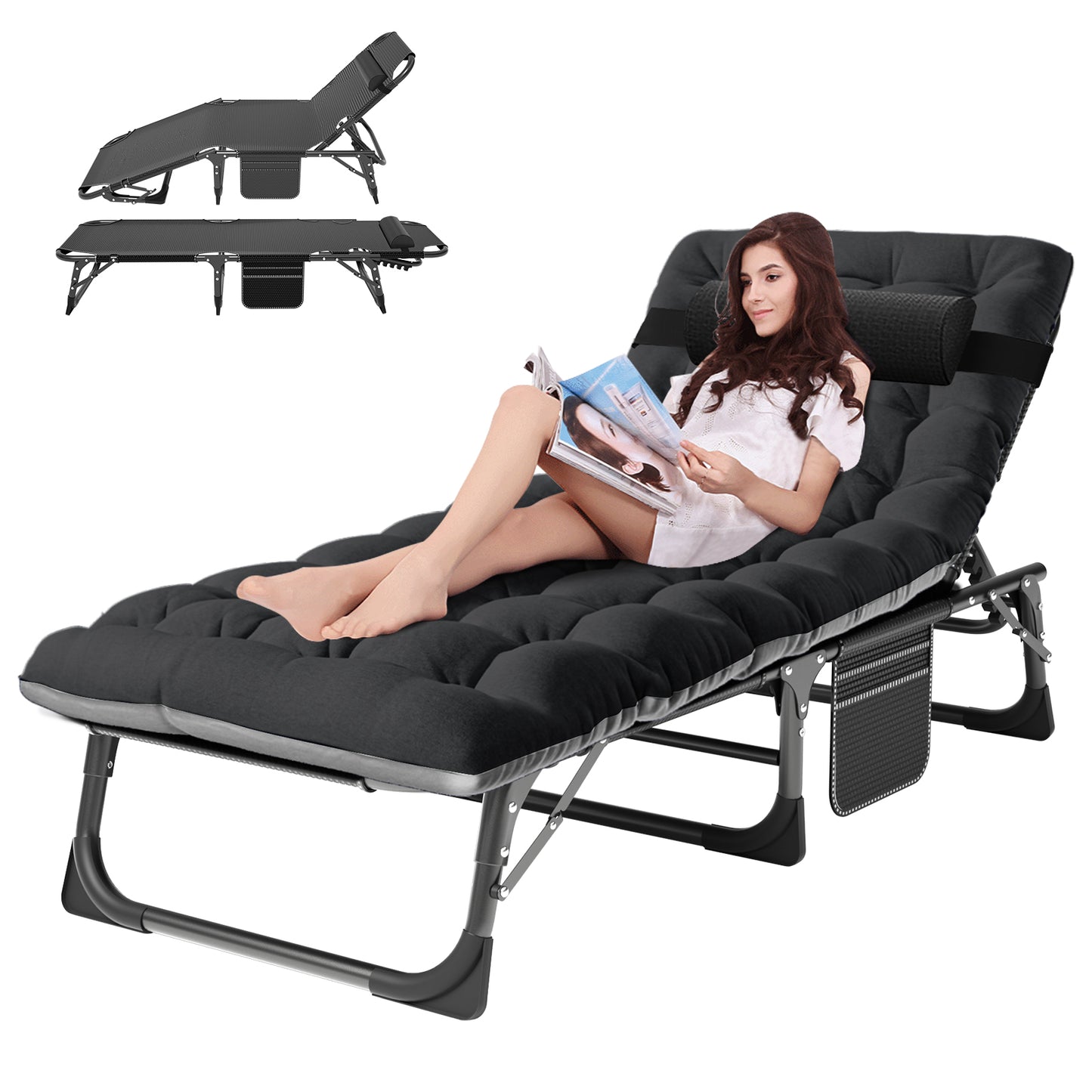 Aboron 5 Positions Lounge Chairs for Adults