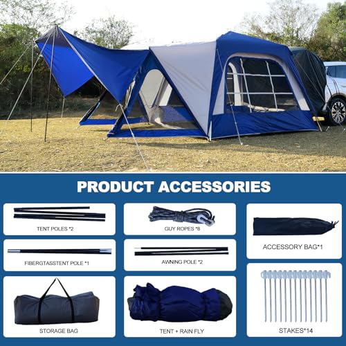 Aboron SUV Tent Car Tailgate Tent for Camping
