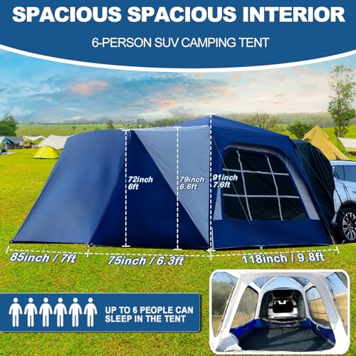 Aboron SUV Tent Car Tailgate Tent for Camping