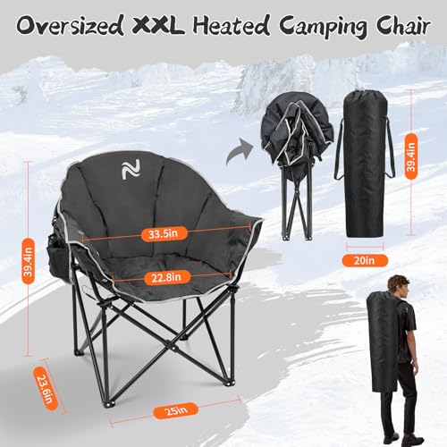 Aboron Oversized Heated Camping Chair